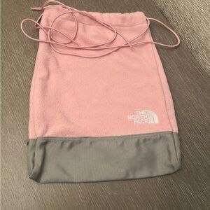 The North Face Pink and‎ Gray Fleece backpack